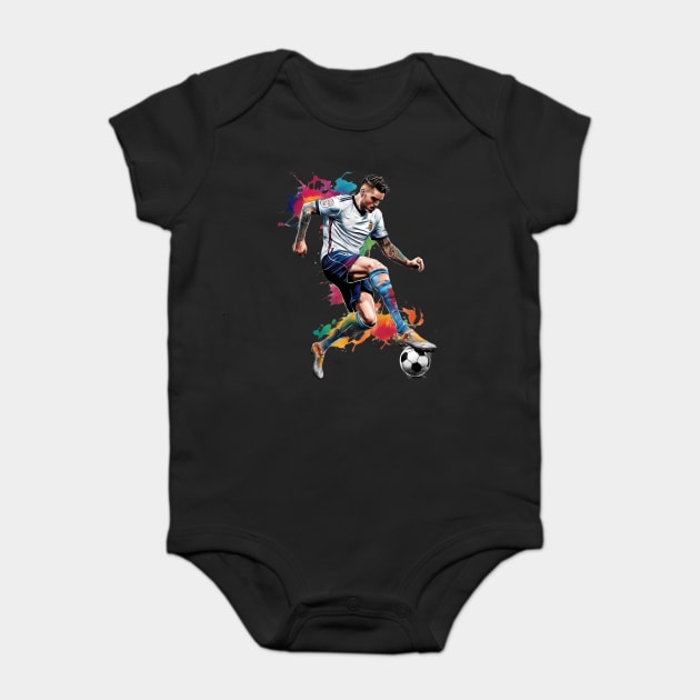 Soccer Football Fan Baby Bodysuit by animegirlnft